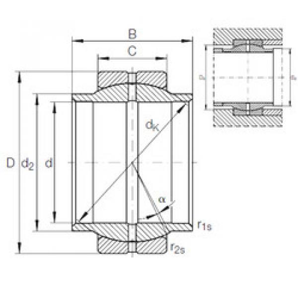 plain bushings bearings GE 12 LO INA #1 image