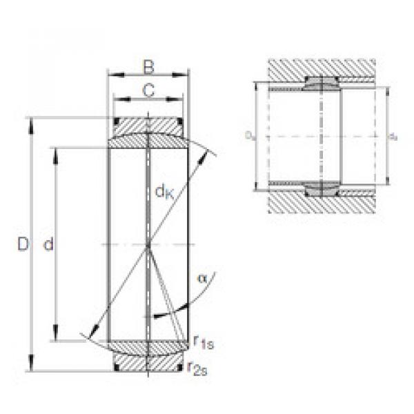 plain bushings bearings GE 380 DO INA #1 image