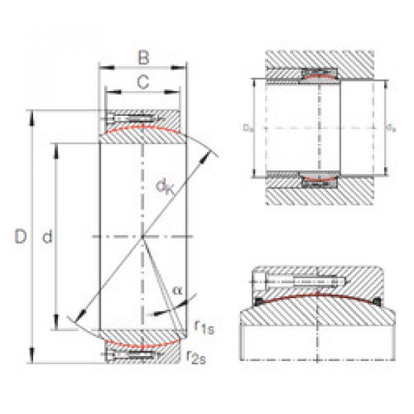 plain bushings bearings GE 320 DW INA #1 image