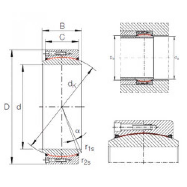 plain bushings bearings GE 320 DW-2RS2 INA #1 image