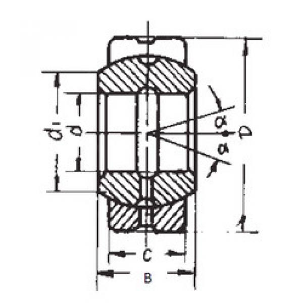 plain bushings bearings GE220ES FBJ #1 image