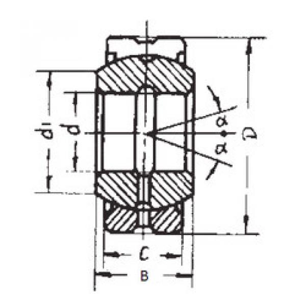 plain bushings bearings GE100ES-2RS FBJ #1 image