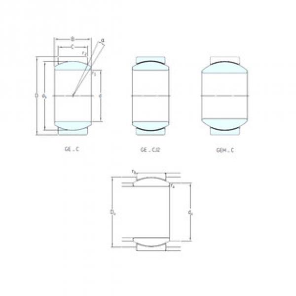 plain bushings bearings GE110TXA-2LS SKF #1 image