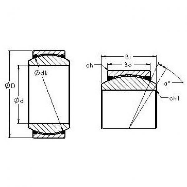 plain bushings bearings GE17ET/X-2RS AST #1 image