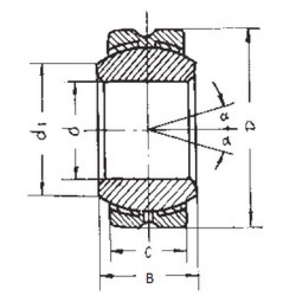 plain bushings bearings GEBK10S FBJ #1 image