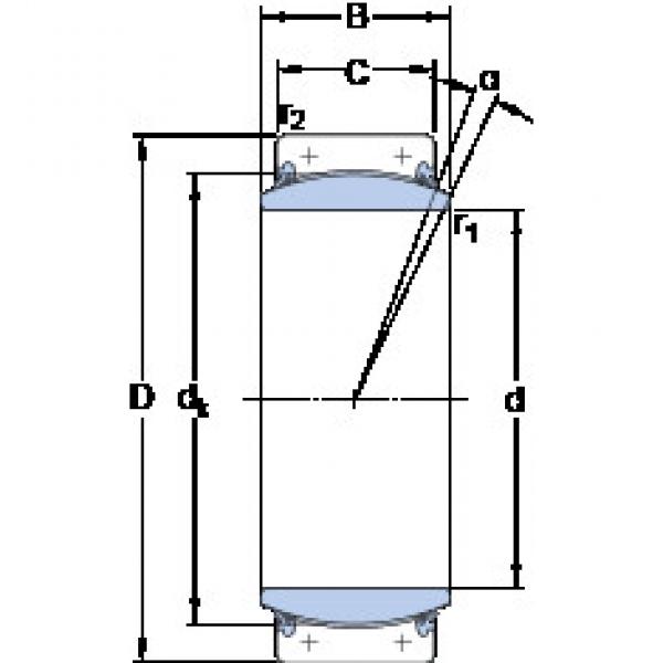 plain bushings bearings GEC 420 TXA-2RS SKF #1 image