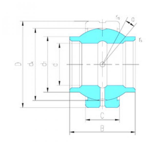 plain bushings bearings GEEM100ES-2RS LS #1 image