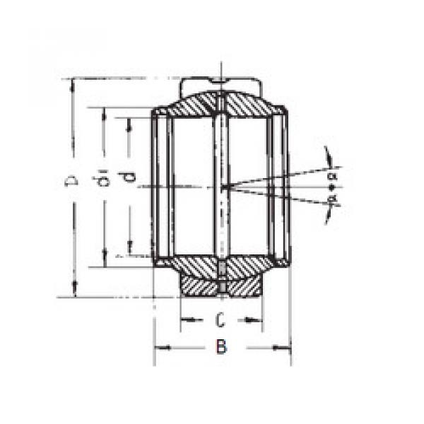 plain bushings bearings GEEW15ES FBJ #1 image