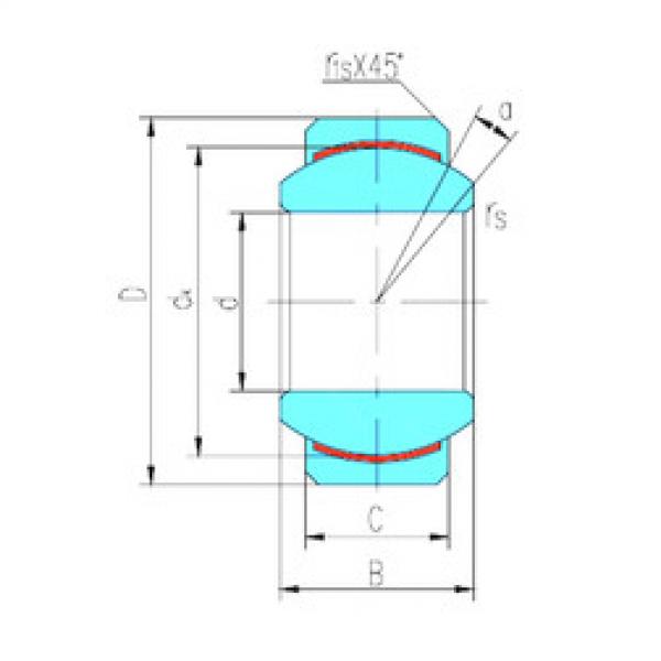 plain bushings bearings GEFZ19C LS #1 image