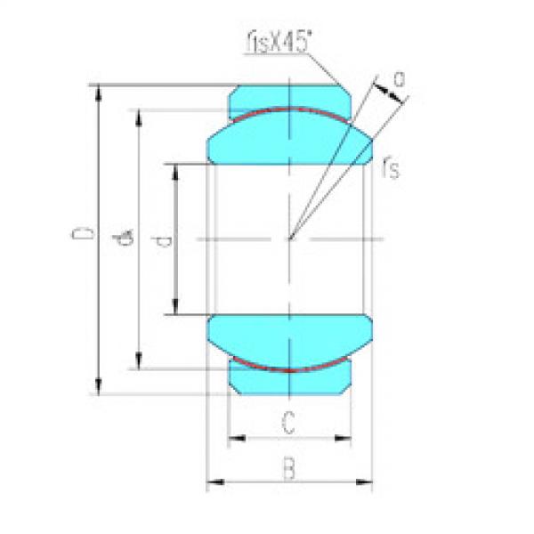 plain bushings bearings GEFZ12T LS #1 image