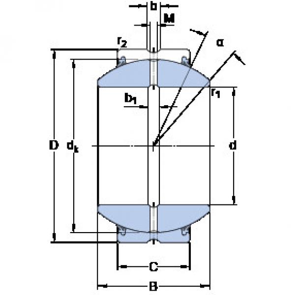 plain bushings bearings GEZH 304 ES-2RS SKF #1 image