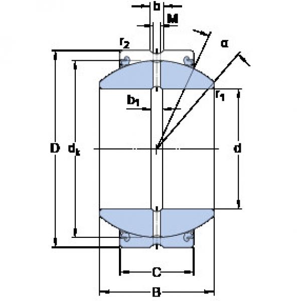 plain bushings bearings GEH 120 ESX-2LS SKF #1 image