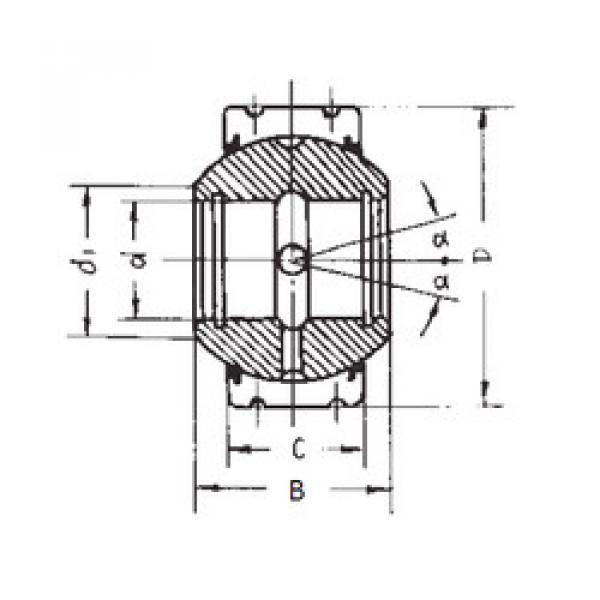 plain bushings bearings GEK30XS-2RS FBJ #1 image