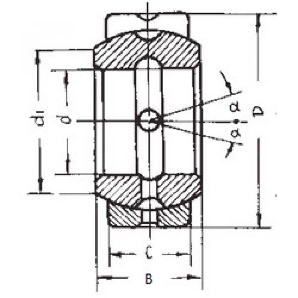 plain bushings bearings GEZ107ES FBJ #1 image