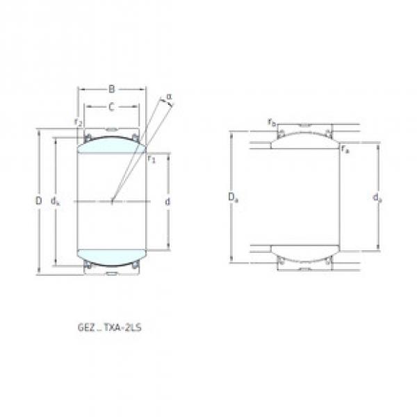 plain bushings bearings GEZ212TXE-2LS SKF #1 image