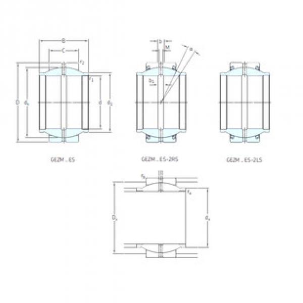 plain bushings bearings GEZM100ES-2RS SKF #1 image