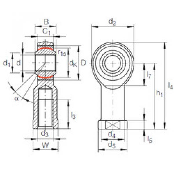 plain bushings bearings GIKFL 10 PW INA #1 image