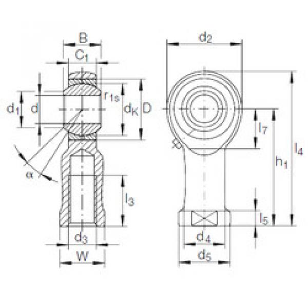 plain bushings bearings GIKFR 12 PB INA #1 image