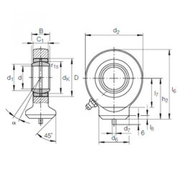 plain bushings bearings GK 17 DO INA #1 image