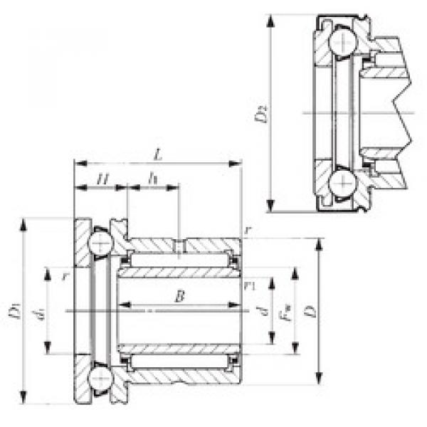 Complex Bearings NAXI 1223Z IKO #1 image