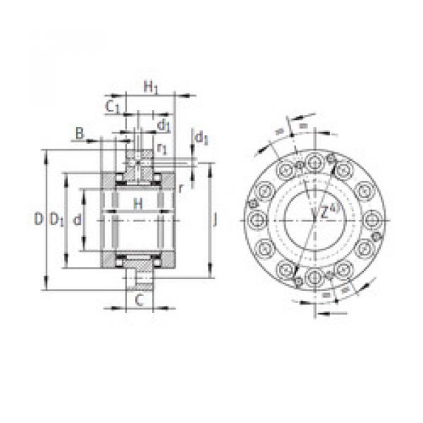 Complex Bearings ZARF1560-TV INA #1 image