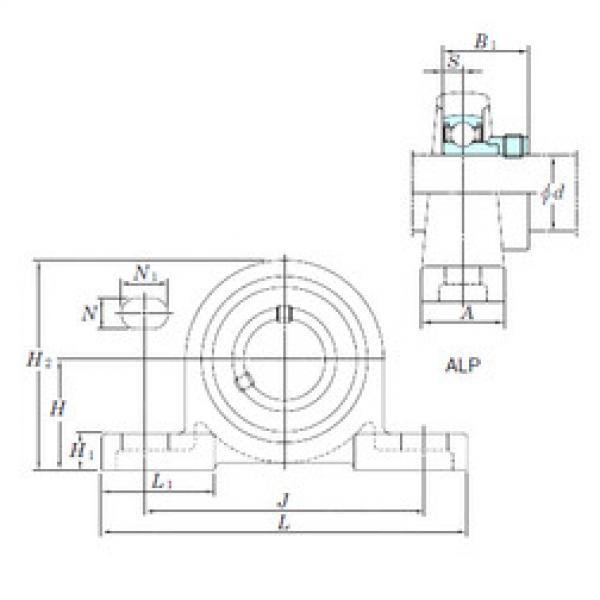 Bearing housed units ALP206-19 KOYO #1 image