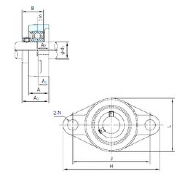 Bearing housed units BFL204 NACHI #1 image