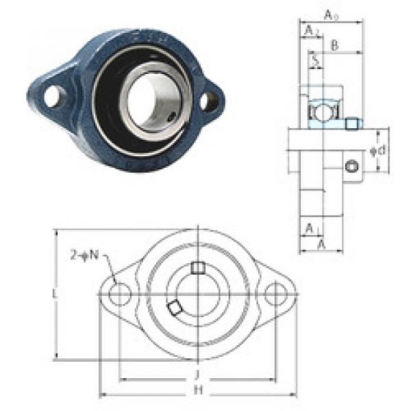 Bearing housed units BLF201-8 FYH #1 image