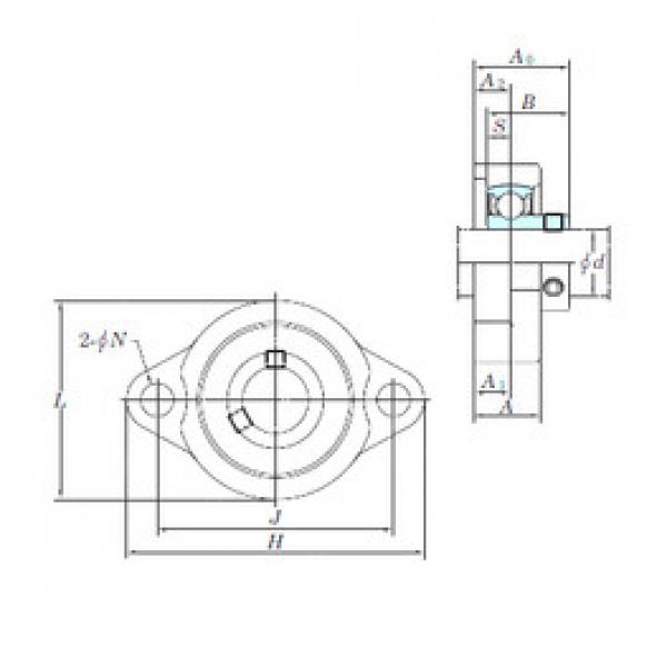 Bearing housed units BLF201-8 KOYO #1 image