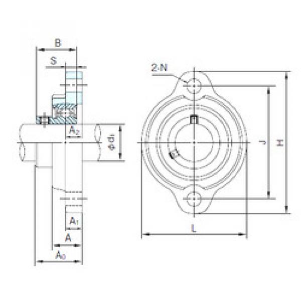 Bearing housed units BLFL1J NACHI #1 image