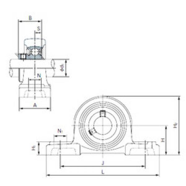 Bearing housed units BP207 NACHI #1 image