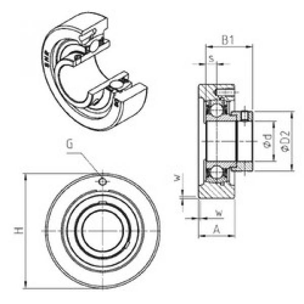 Bearing housed units ESC202 SNR #1 image