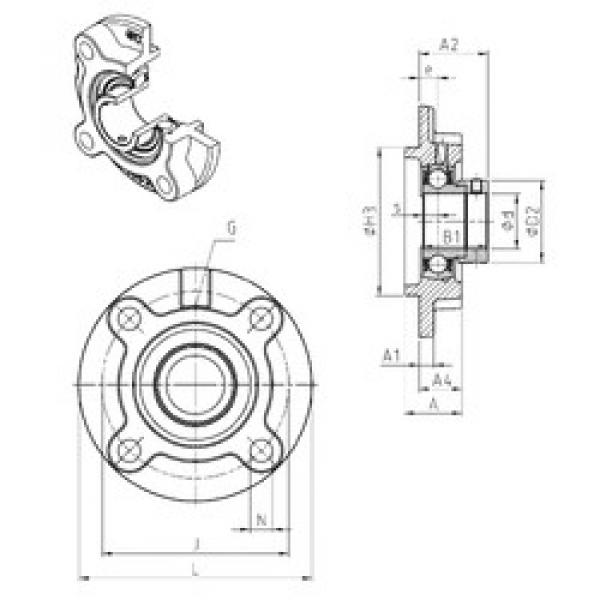 Bearing housed units ESFC201 SNR #1 image