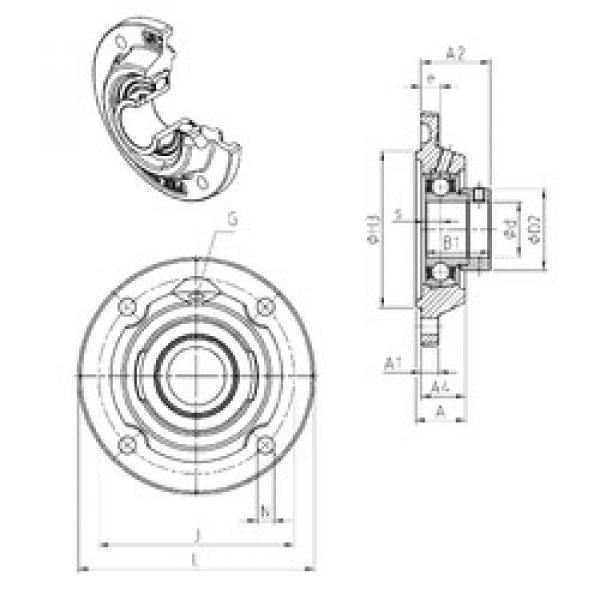 Bearing housed units ESFEE206 SNR #1 image