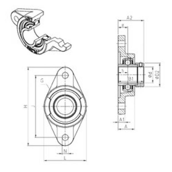 Bearing housed units EXFL201 SNR #1 image