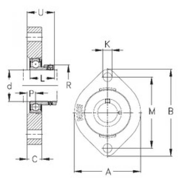 Bearing housed units FLCTE40 NKE #1 image