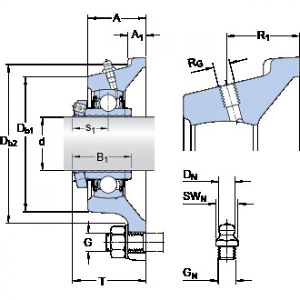 Bearing housed units FY 2.3/16 LF/AH SKF #1 image