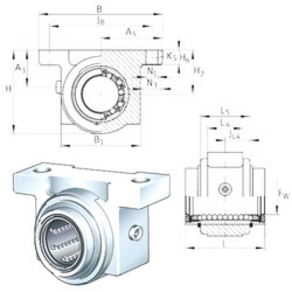 Bearing housed units KGB20-PP-AS INA #1 image