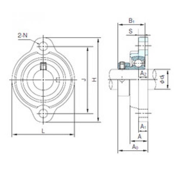 Bearing housed units KHLFL203AJ NACHI #1 image