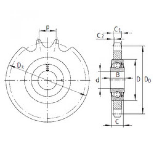 Bearing housed units KSR16-L0-08-10-18-16 INA #1 image