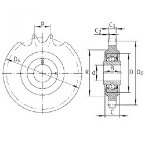 Bearing housed units KSR16-L0-08-10-16-22 INA #1 image