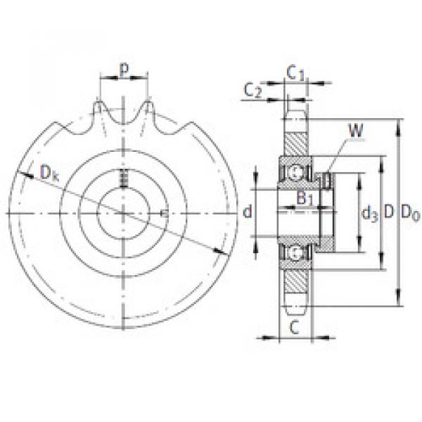 Bearing housed units KSR15-B0-06-10-20-08 INA #1 image