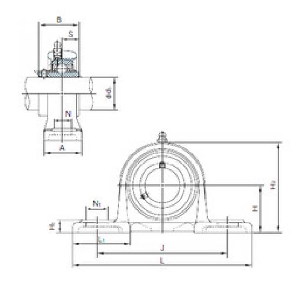 Bearing housed units MUCP208 NACHI #1 image