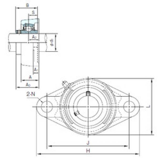 Bearing housed units MUCFL206 NACHI #1 image