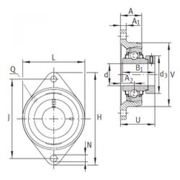 Bearing housed units LCJT25-N INA #1 image