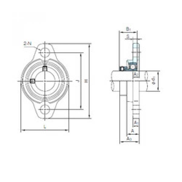 Bearing housed units MUFL003 NACHI #1 image