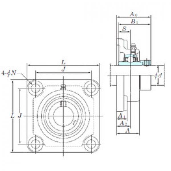 Bearing housed units NANF203 KOYO #1 image