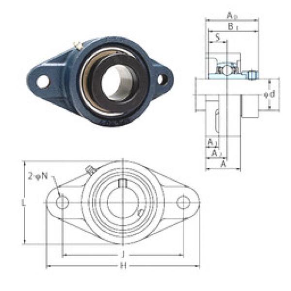 Bearing housed units NANFL201 FYH #1 image