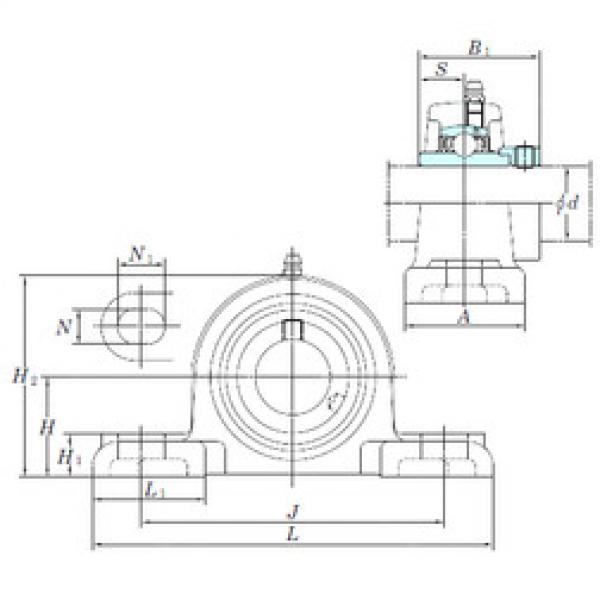 Bearing housed units NAPK209-27 KOYO #1 image