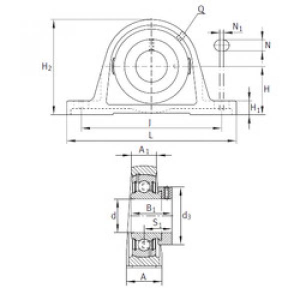 Bearing housed units PAK1-1/4-206 INA #1 image